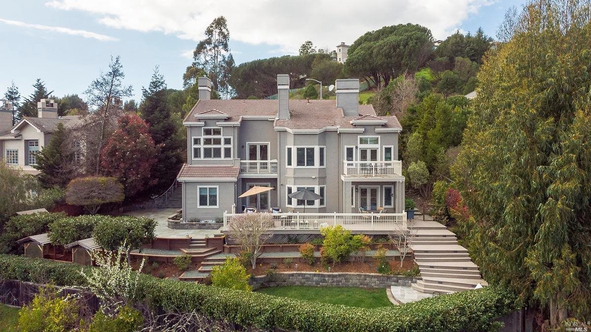 a aerial view of a house