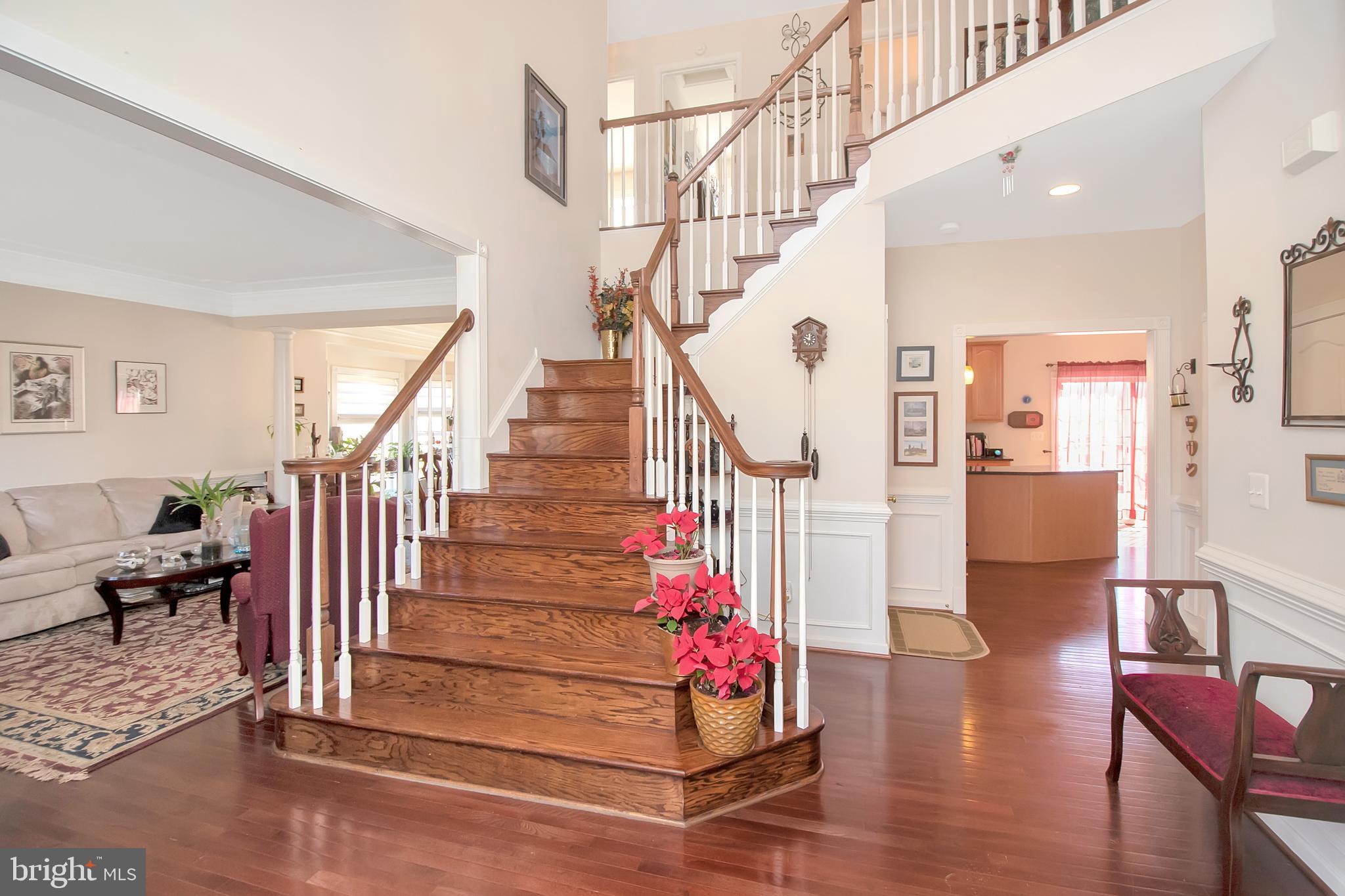 6 Johnson Mill Ridge Fredericksburg, VA 22406 - Photo 2 of 66 Lovely 2 Story Foyer with Wood Stairs
