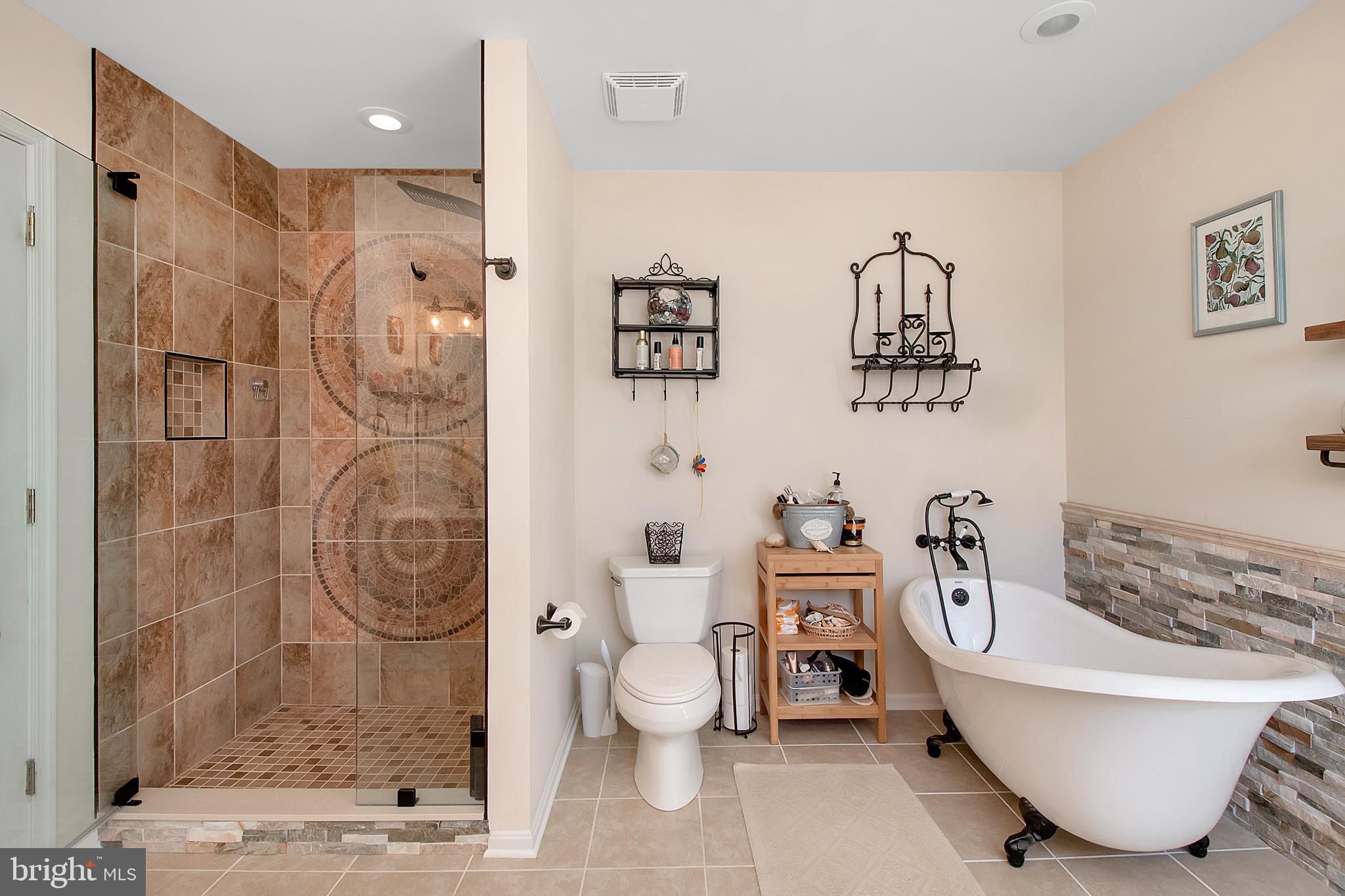 6 Johnson Mill Ridge Fredericksburg, VA 22406 - Photo 33 of 66 Separate Shower and Free Standing Tub