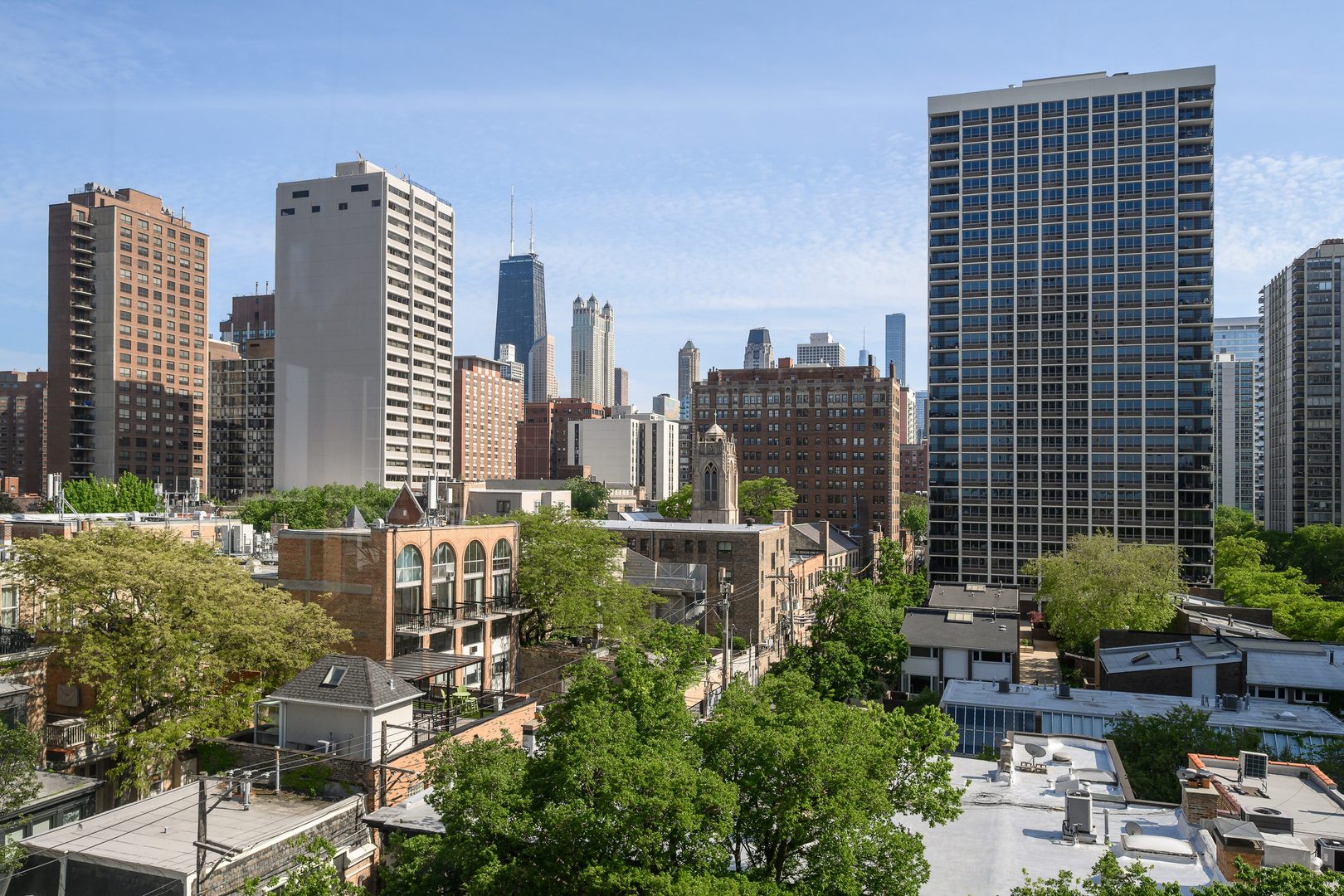 70 West Burton Place, Unit 705 Chicago, IL 60610 - Photo 16 of 17 a view of city with tall buildings