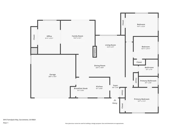 $525,000 | 3016 Tamalpais Way, Sacramento, CA 95821
