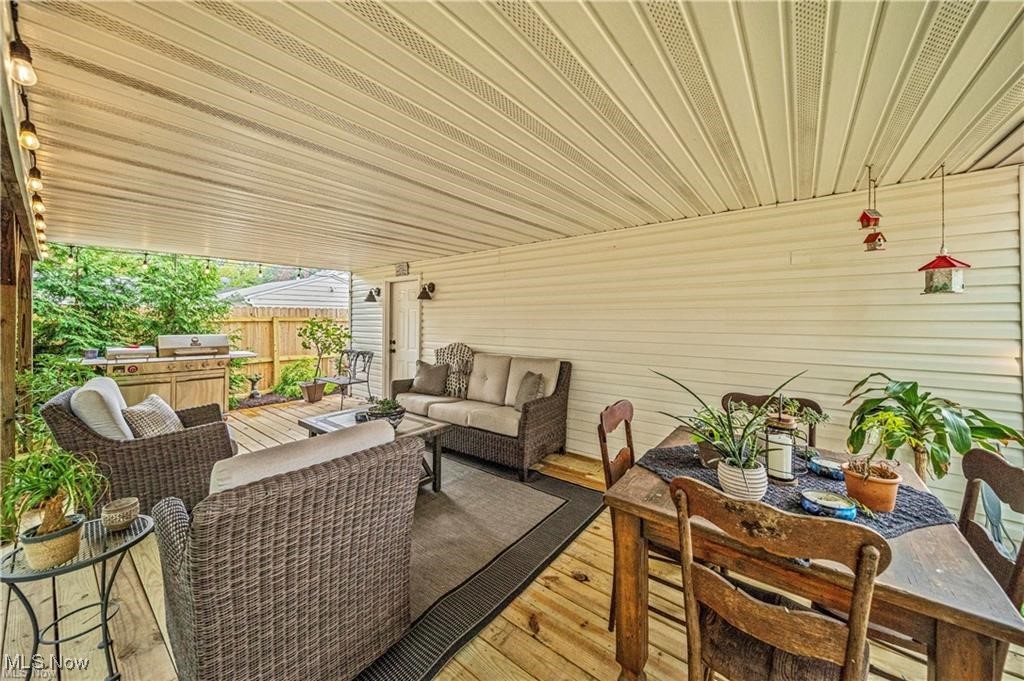 1317 Belrose Road Cleveland, OH 44124 - Photo 33 of 50 Wooden deck featuring outdoor lounge area