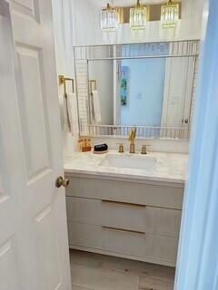 8855 Baypine Drive Miramar Beach, FL 32550 - Photo 27 of 49 a bathroom with a sink and a mirror