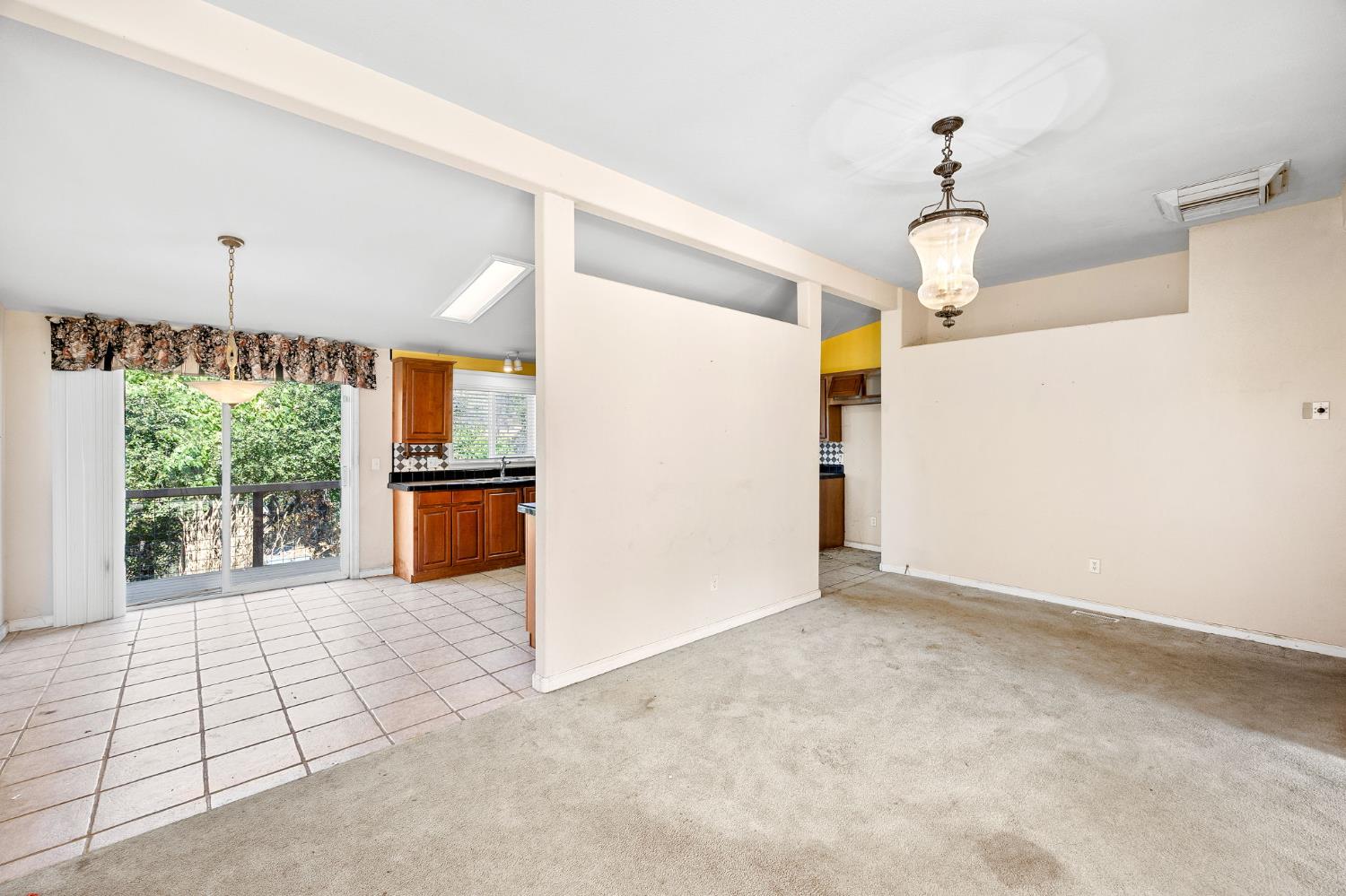 2970 Texas Hill Road Placerville, CA 95667 - Photo 4 of 46 a view of empty room with wooden floor and ceiling fan
