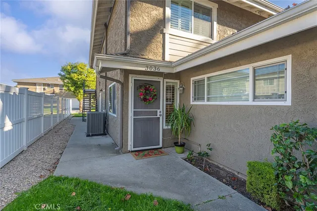 a view of a house with a outdoor space