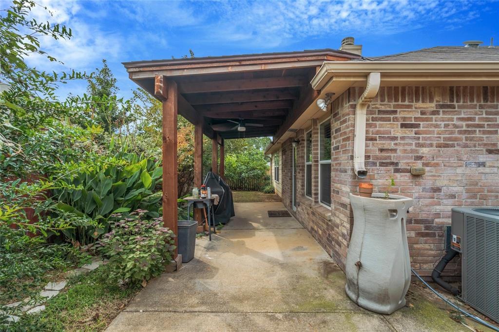 3216 Jetranger Road Fort Worth, TX 76053 - Photo 28 of 35 View of patio / terrace featuring a ceiling fan and grilling area