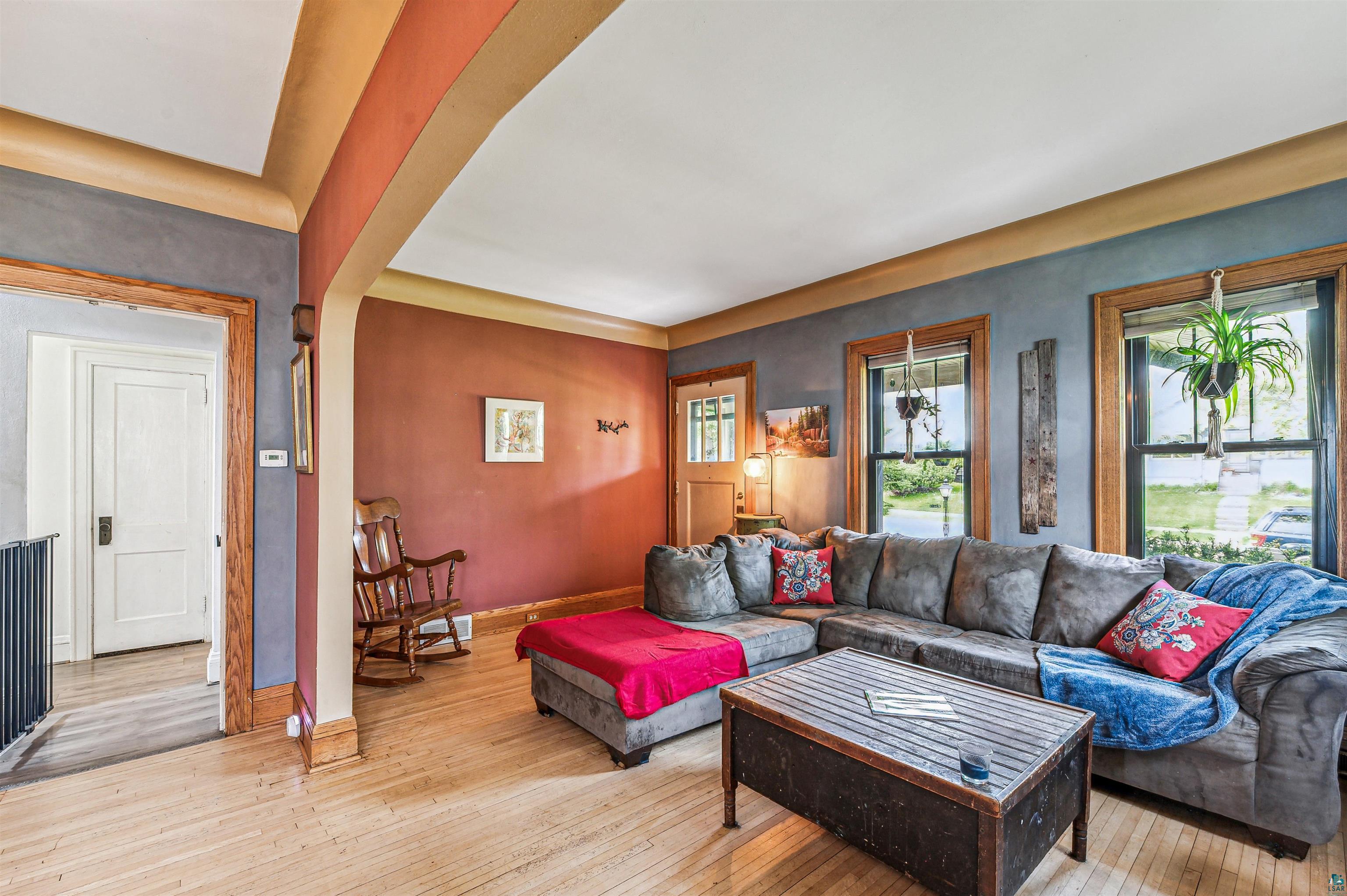 4516 Gladstone Street Duluth, MN 55804 - Photo 3 of 20 Living room with hardwood / wood-style flooring