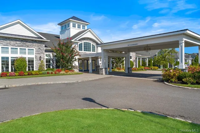 a view of a building with a street