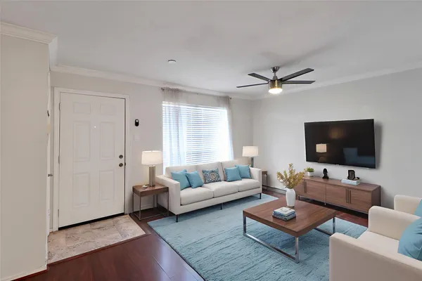 a view of a kitchen with a white cabinet and a stove top oven