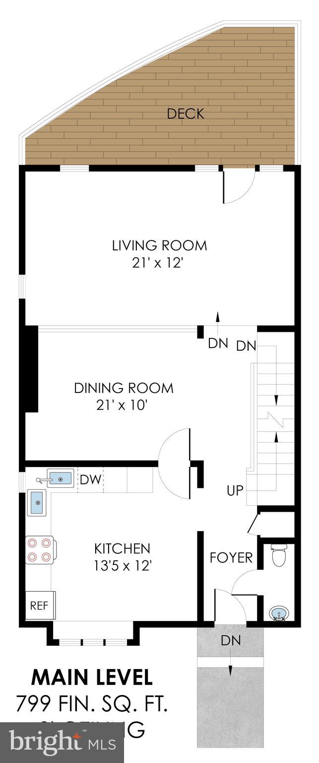 8530 Raglan Road Vienna, VA 22182 - Photo 55 of 59 Main level floor plan