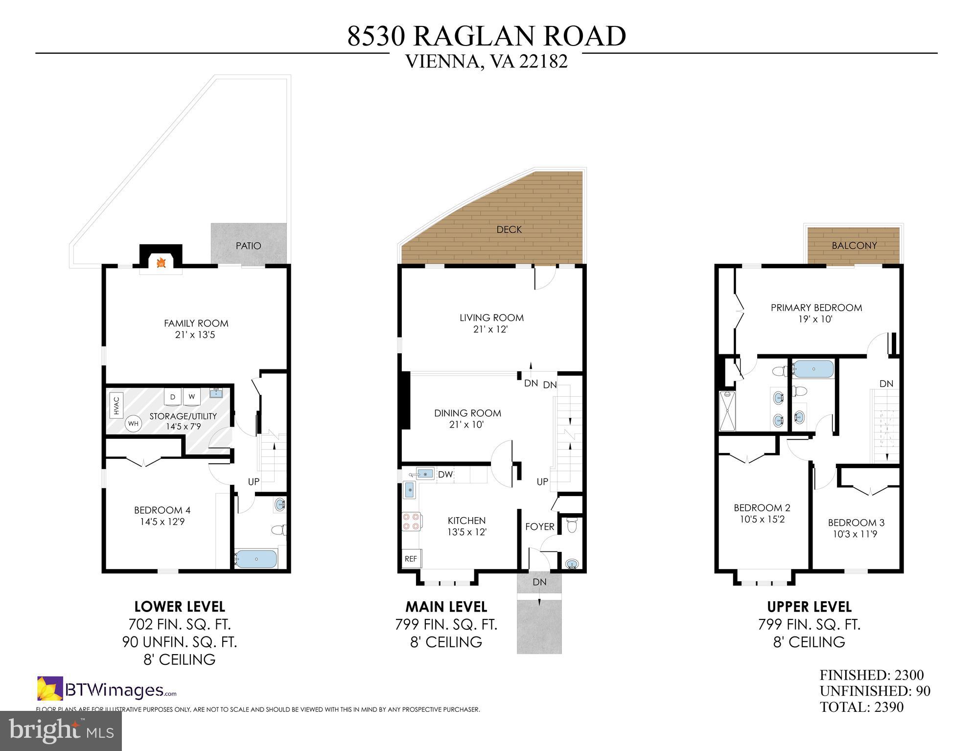 8530 Raglan Road Vienna, VA 22182 - Photo 59 of 59 Floor plan