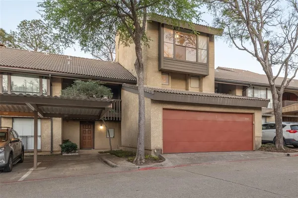 a front view of a house