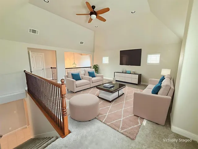 a view of an entryway with staircase