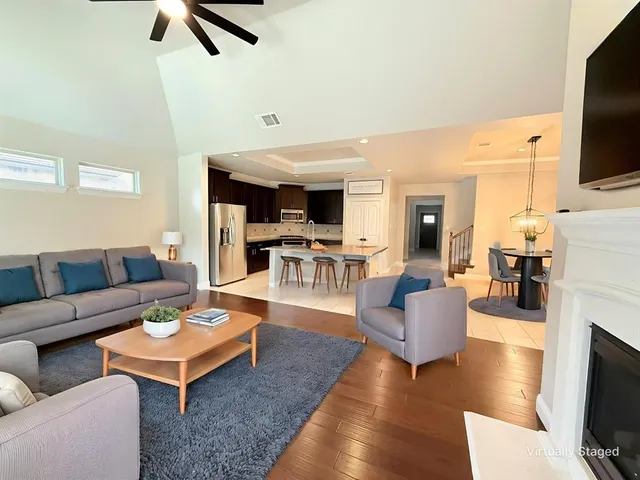 a view of a backyard with a garden