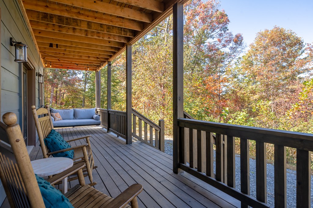 42 Old Jerusalem Road Morganton, GA 30560 - Photo 45 of 61 a view of balcony with wooden floor