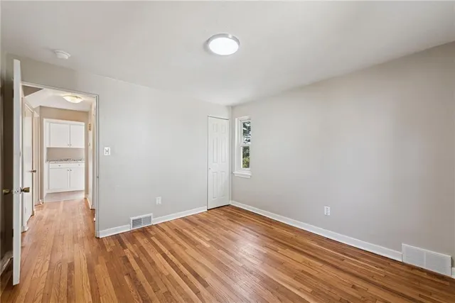 wooden floor in an empty room