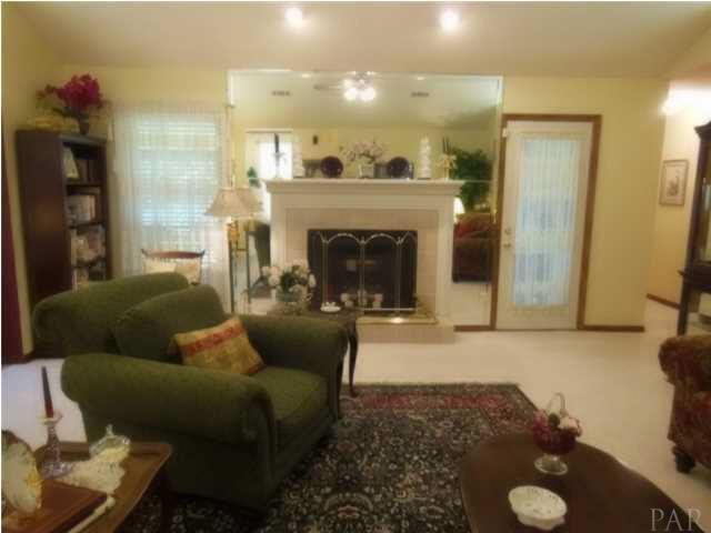 520 Turnberry Road Cantonment, FL 32533 - Photo 5 of 25 Great Room with Tile Fireplace