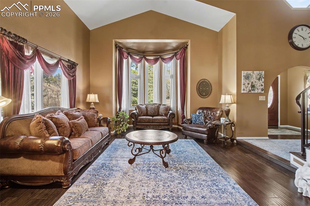 1375 Blueberry Hills Road Monument, CO 80132 - Photo 9 of 50 a living room with furniture and a large window