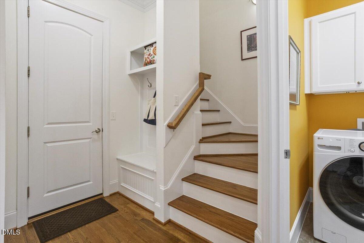 904 Prairie Smoke Street Wake Forest, NC 27587 - Photo 48 of 61 a view of entryway and hall with wooden floor