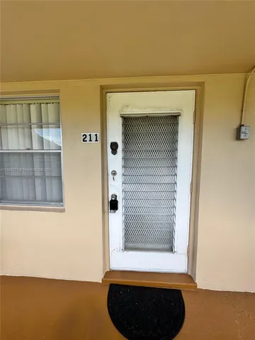a view of front door