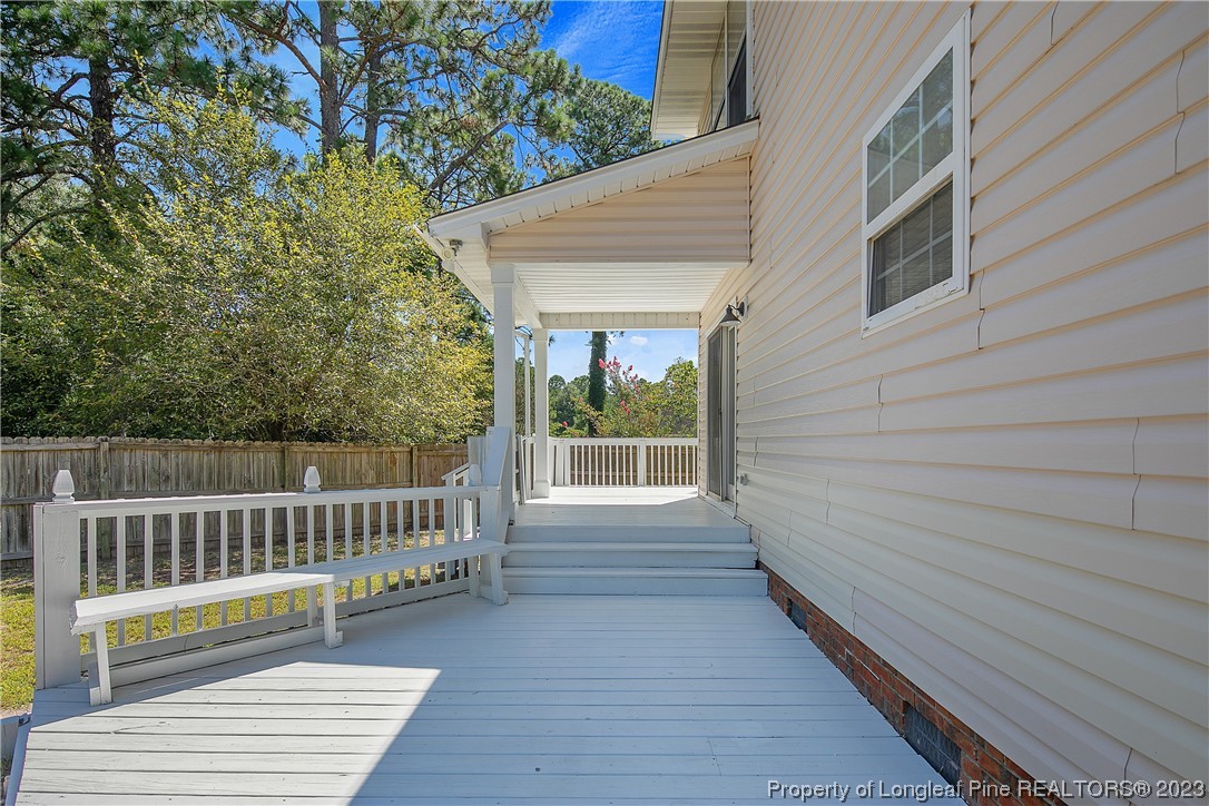 624 Porter Road Hope Mills, NC 28348 - Photo 41 of 45 a view of balcony with deck