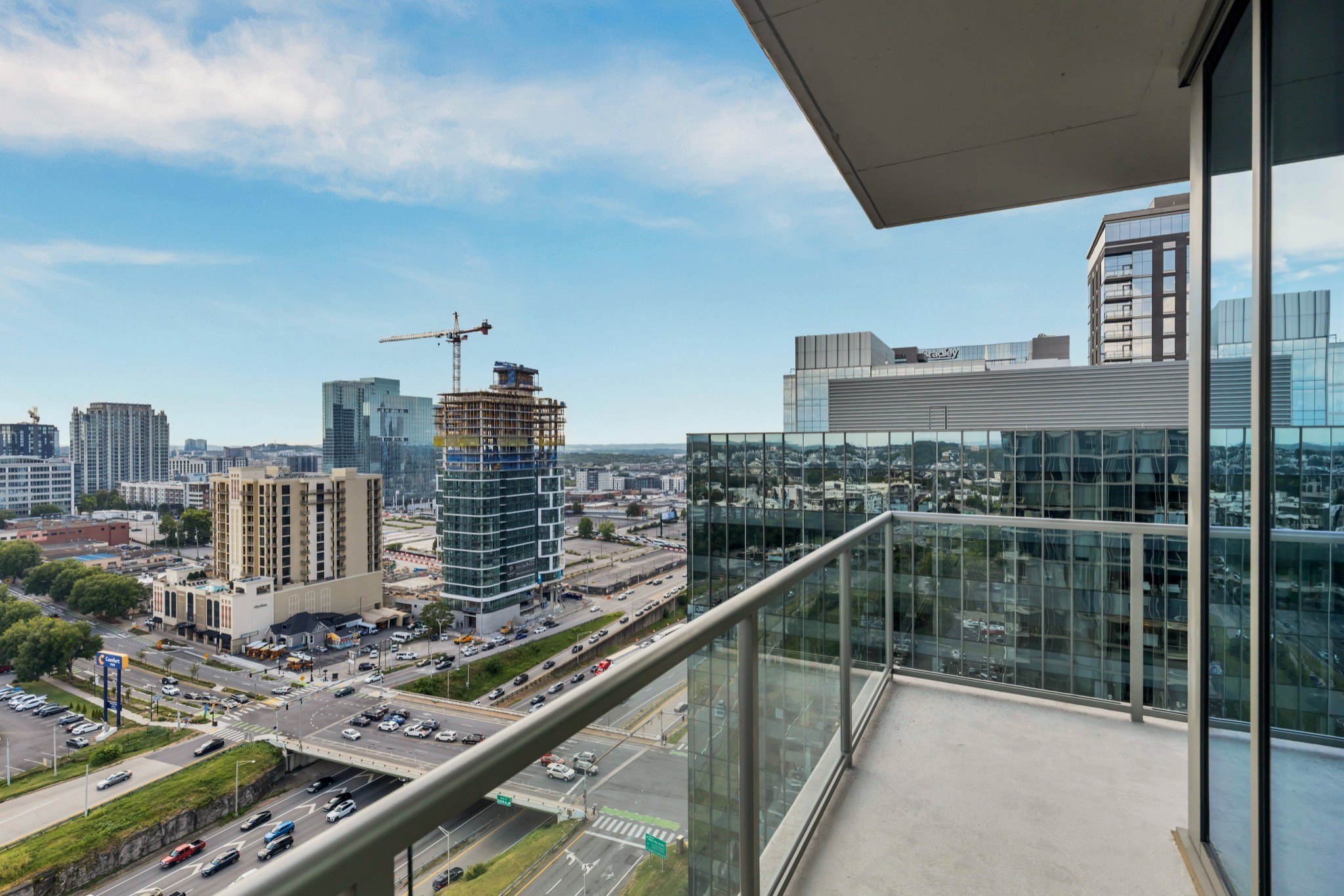 1212 Laurel Street, Unit 1815 Nashville, TN 37203 - Photo 23 of 42 a city view from the balcony