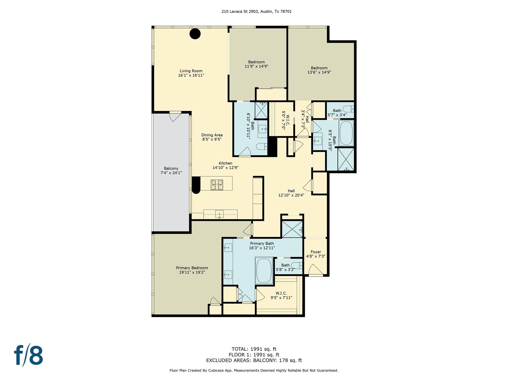 210 Lavaca Street, Unit 2903 Austin, TX 78701 - Photo 39 of 39 Floor plan