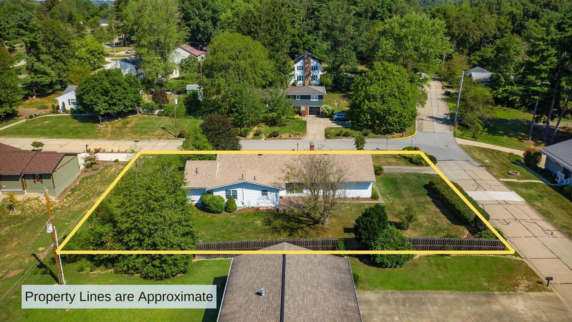 53 Paden Road New Concord, OH 43762 - Photo 47 of 50 49-Drone with Lot Lines 3