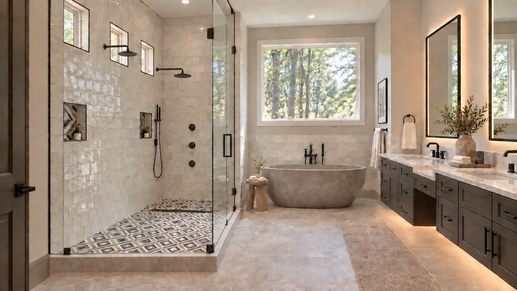 181 Branding Iron Road Huntsville, TX 77340 - Photo 16 of 21 AI Generated Rendering - Master Bath