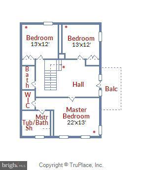268 Arundel Road Pasadena, MD 21122 - Photo 30 of 30 Interior Upper Level Floor Plan