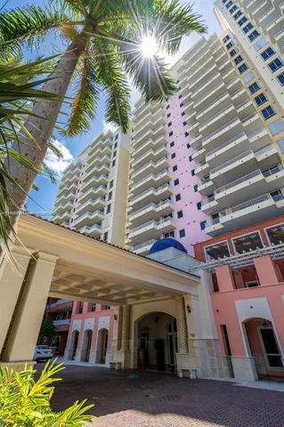 a front view of a building