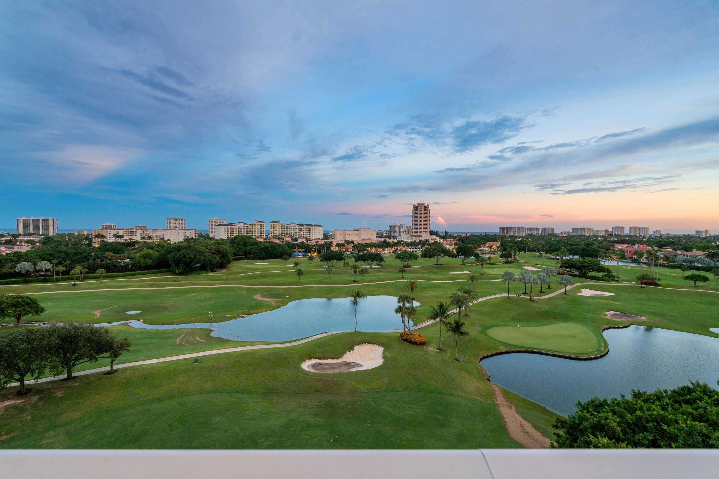 220 Southeast Mizner Boulevard, Unit PH24 Boca Raton, FL 33432 - Photo 39 of 51 an aerial view of a golf course with swimming pool