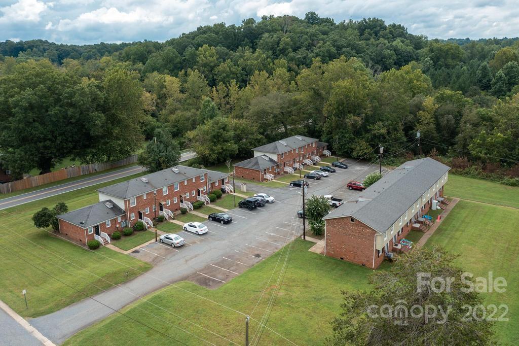 1219 County Home Road Conover, NC 28613 - Photo 48 of 48 an aerial view of a house with a yard