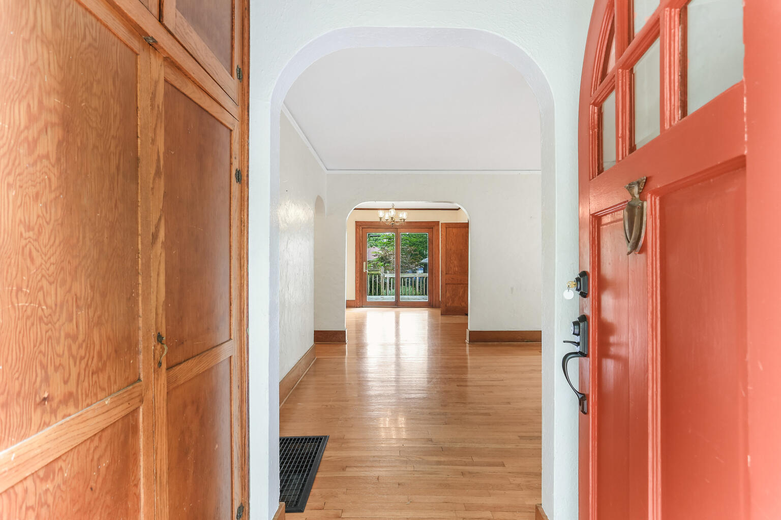1206 West Healey Street Champaign, IL 61821 - Photo 4 of 42 a view of an entryway with wooden floor