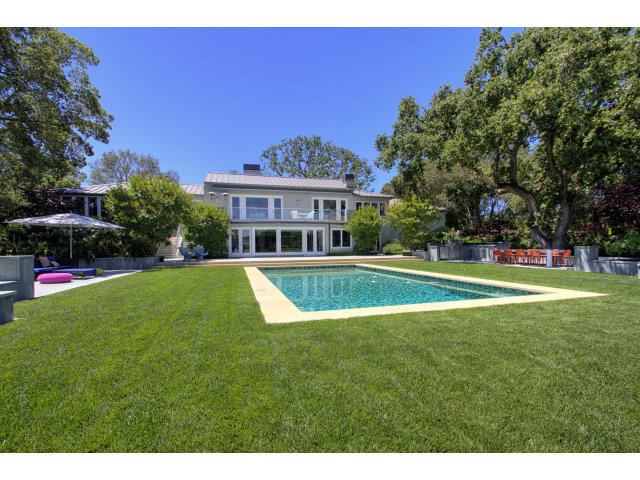 140 Eleanor Drive Woodside, CA 94062 - Photo 3 of 18 a view of a house with a swimming pool
