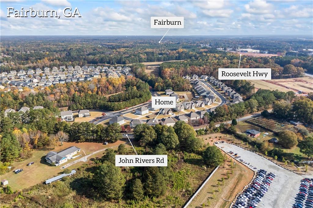 30 Fanleaf Drive Fairburn, GA 30213 - Photo 79 of 88 an aerial view of residential building and car parked on street side
