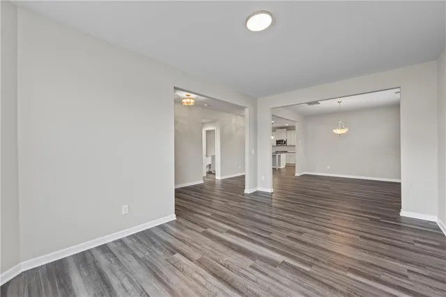 a view of an empty room