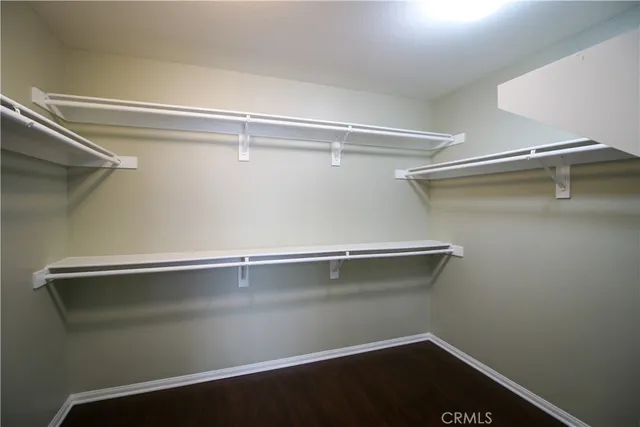a close view of closet