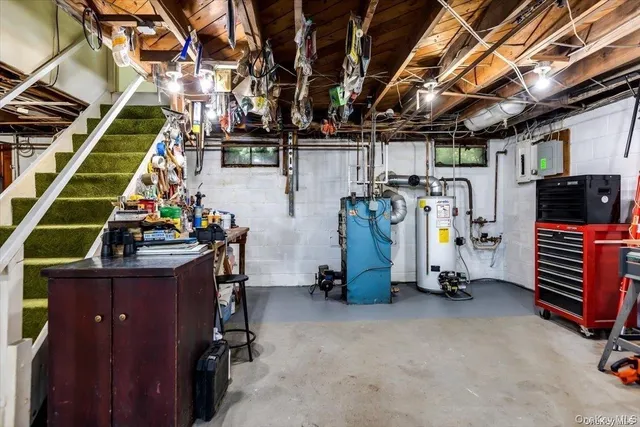 a view of storage and utility room