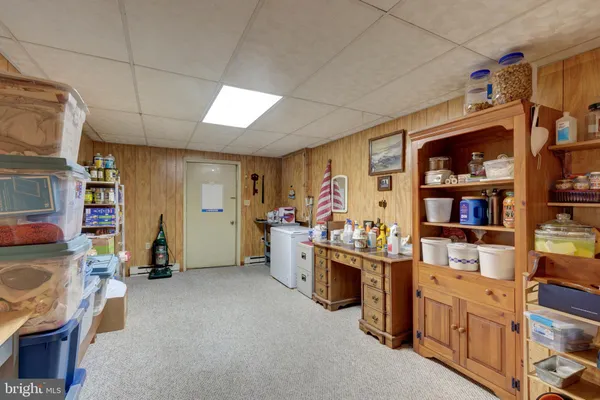 a room with storage and utility