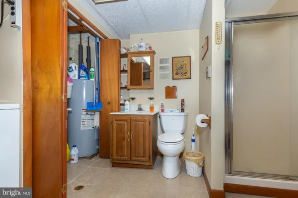 a view of a lake with a yard