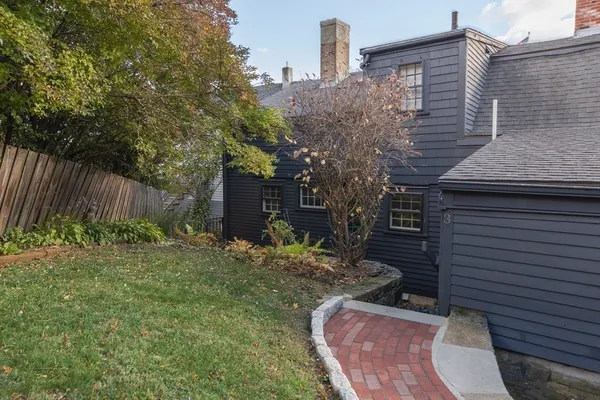 a backyard of a house