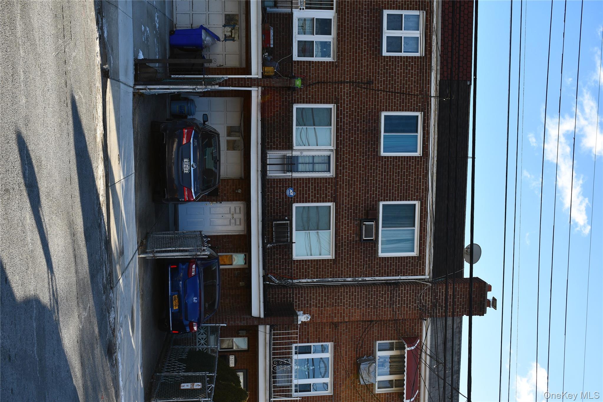 a car parked in front of a building