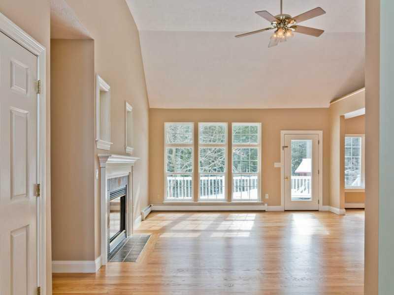 23 Rock Ridge Run Cumberland Center, ME 04021 - Photo 6 of 35 Living Room. Cathedral ceilings, gas...