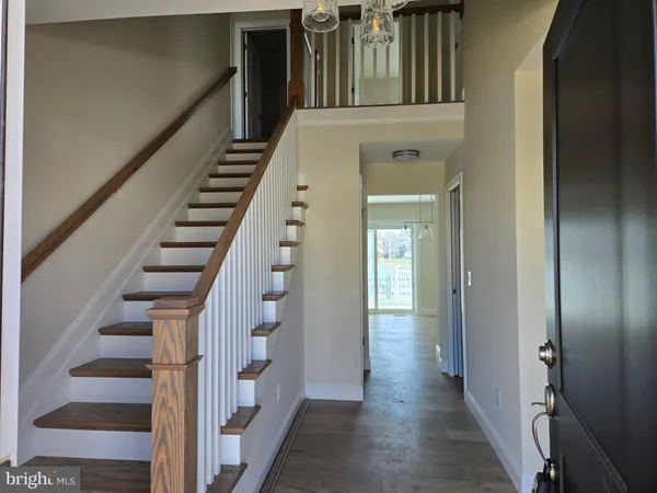 a view of a staircase