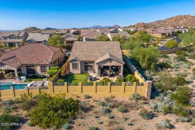 an aerial view of multiple house
