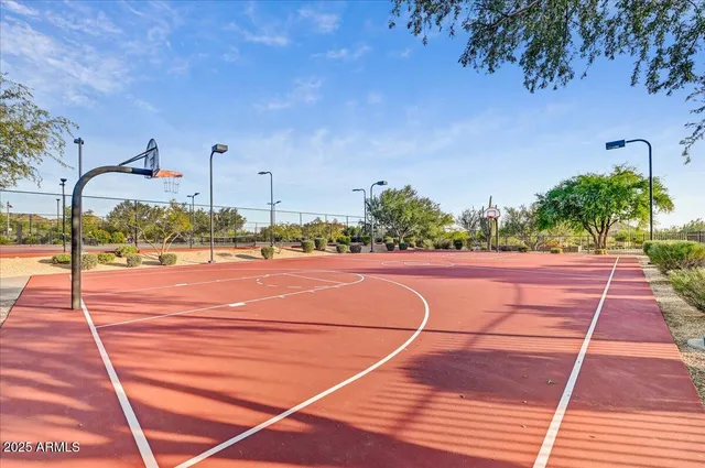 a view of a swimming pool and outdoor space