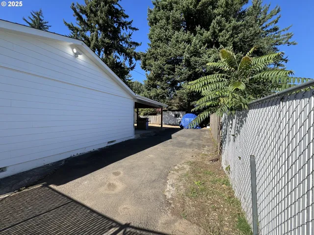 a view of outdoor space with chairs