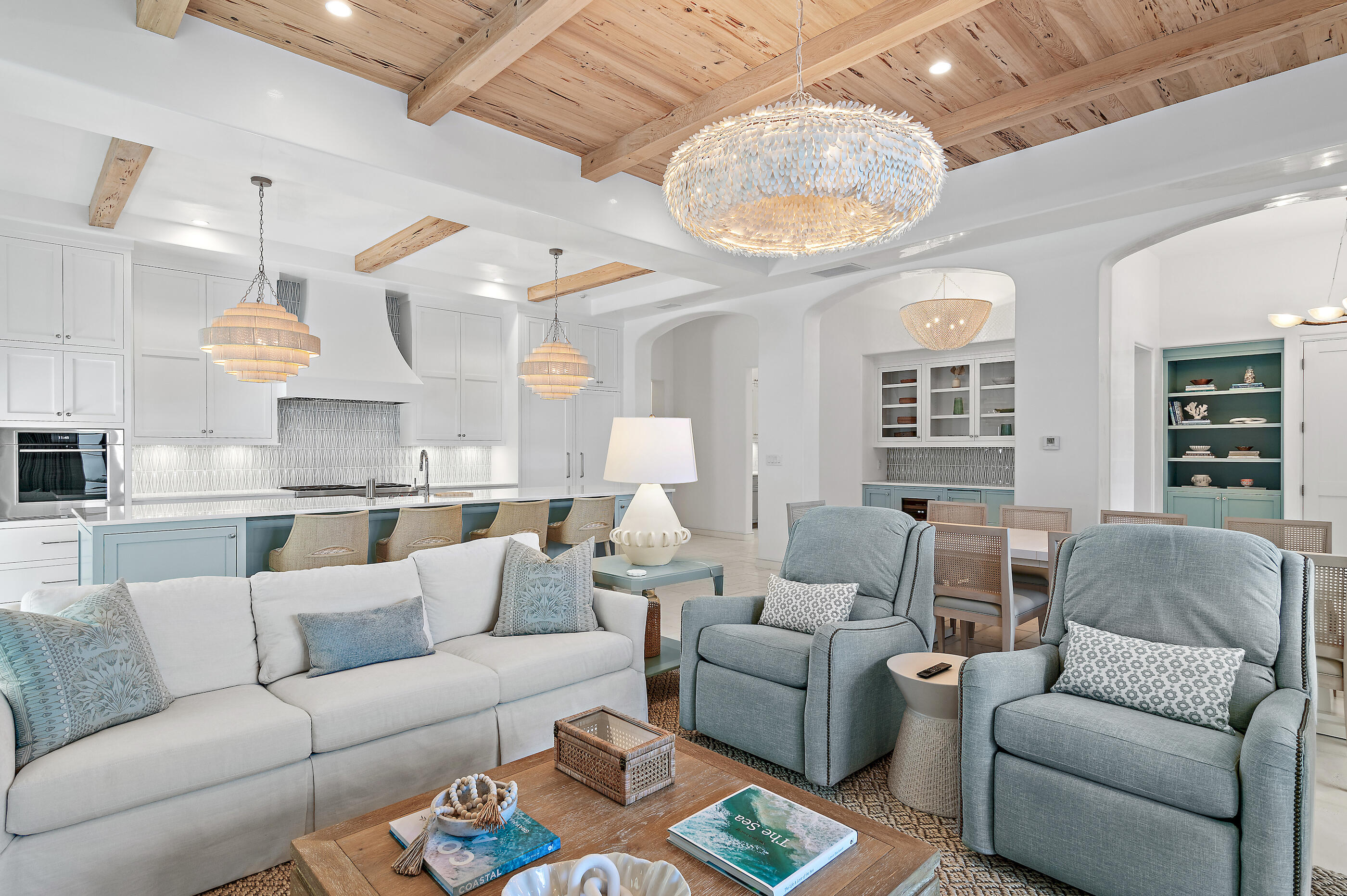 155 Elbow Beach Rd Inlet Beach Inlet Beach, FL 32461 - Photo 15 of 49 16 - Great Room - Fireplace + Seating