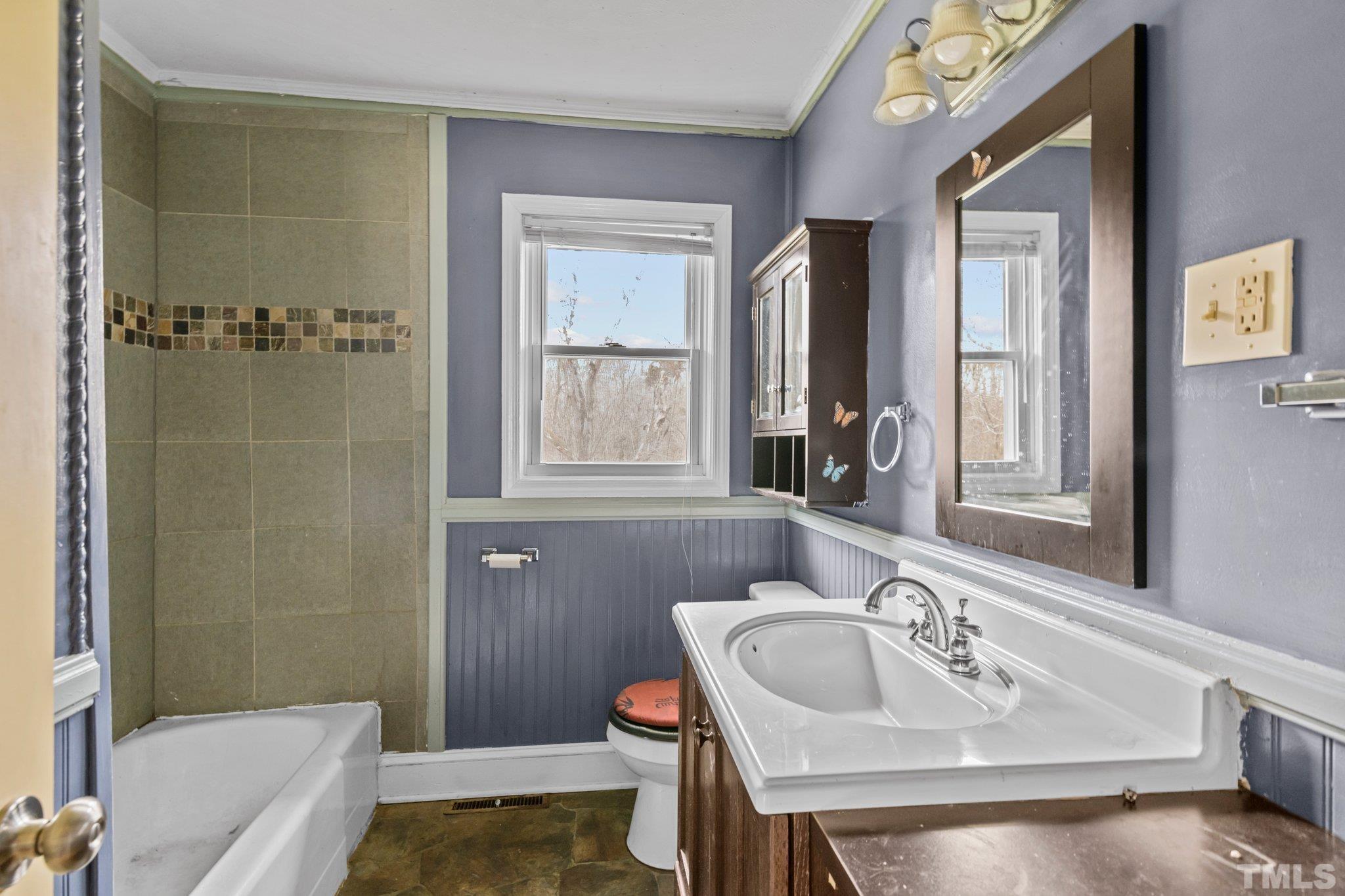 293 Cavel Chub Lake Road Roxboro, NC 27574 - Photo 14 of 15 a bathroom with a sink a toilet and shower